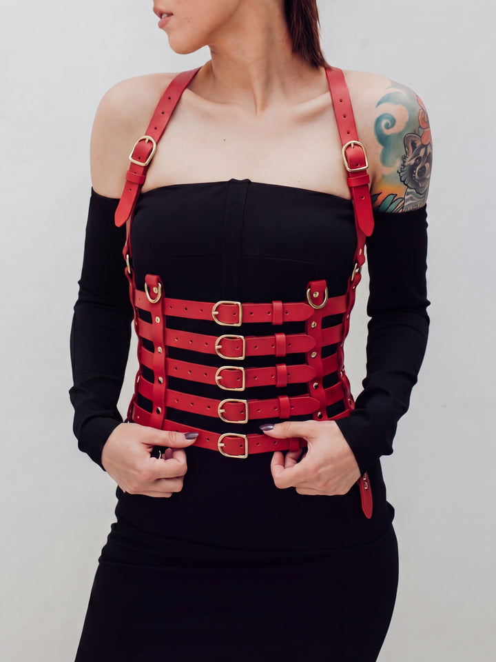 Fall in Love Harness Red