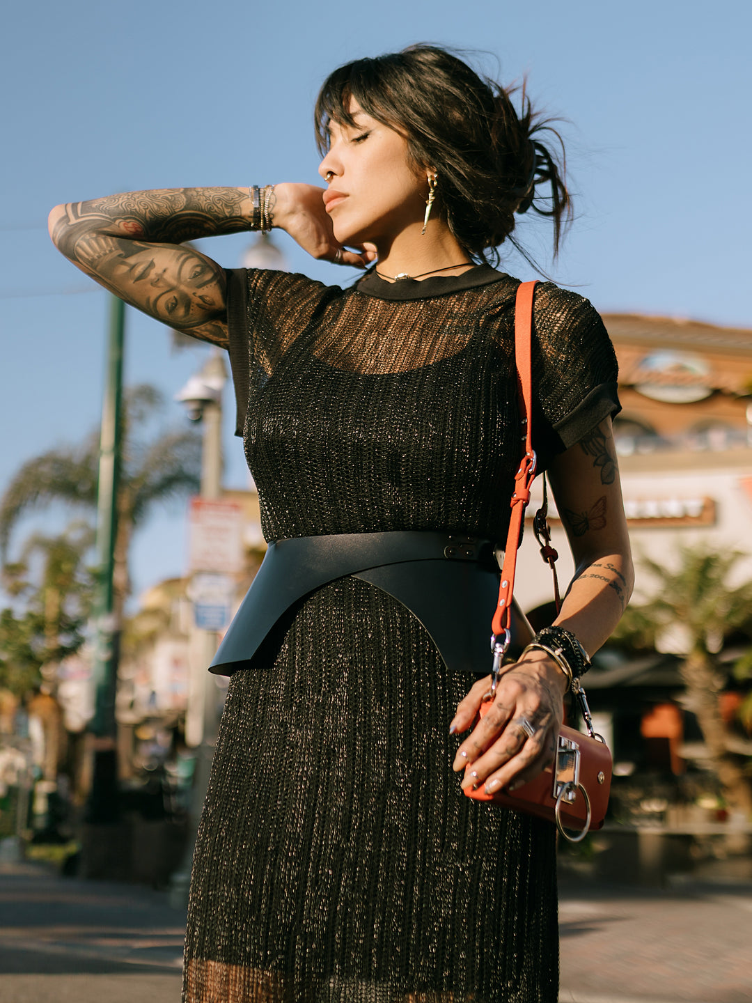 Noir Peplum Belt