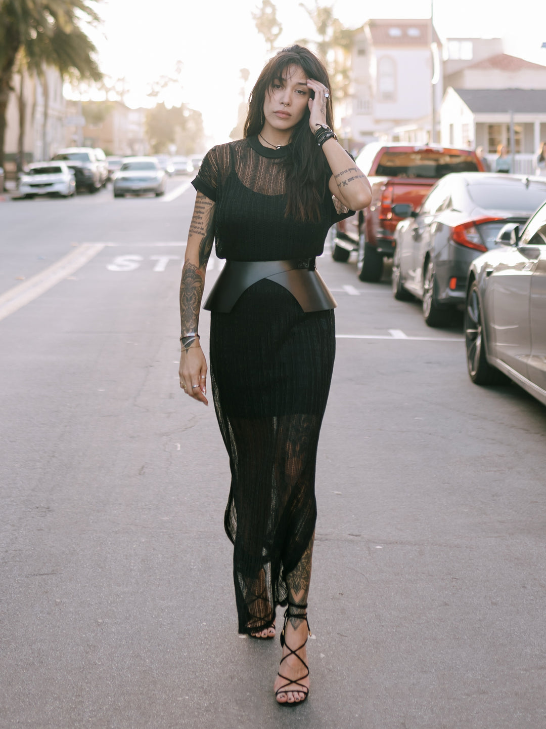 Noir Peplum Belt