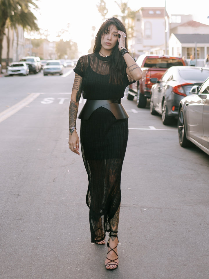 Noir Peplum Belt