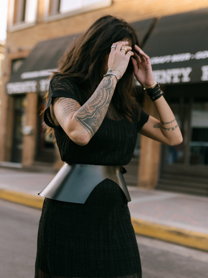 Noir Peplum Belt