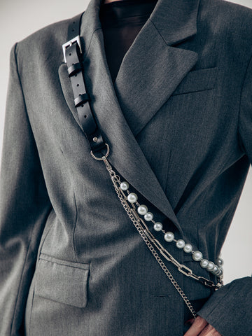 Diagonal Harness - buy online, Leather body harness in Bleak&Sleek, USA