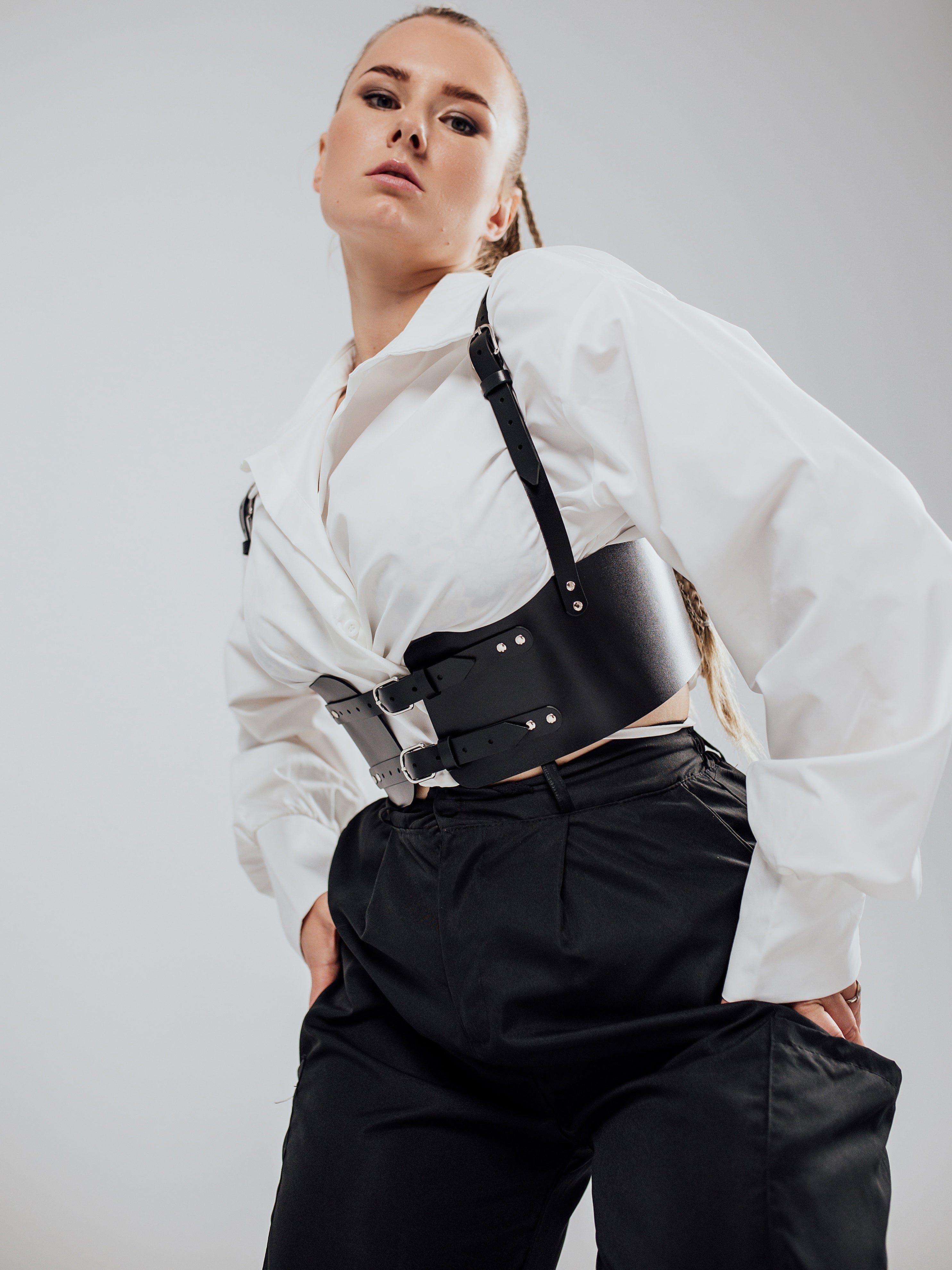 Monsoon Belt Black - buy online, Leather corset belts in