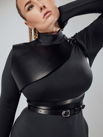 Leather body harness womens, luxury body straps online | Bleak&Sleek, USA