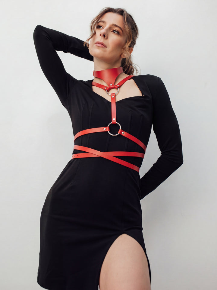 Althea Harness Red
