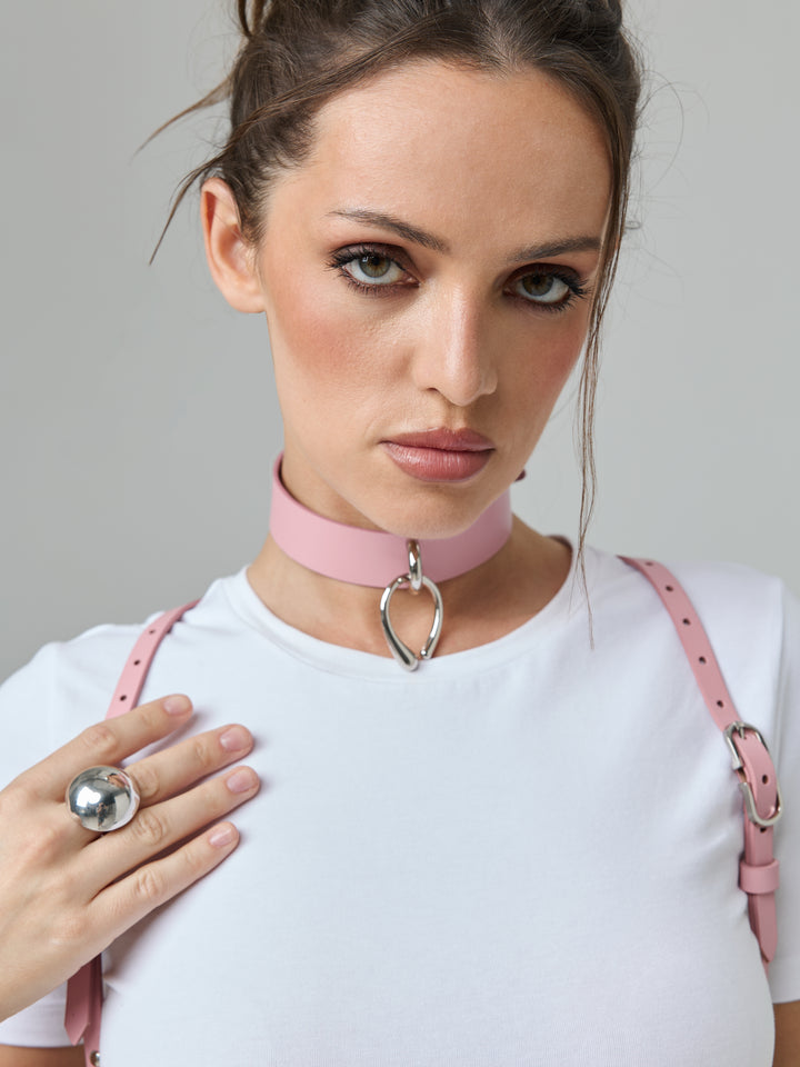 Harp Choker Pink