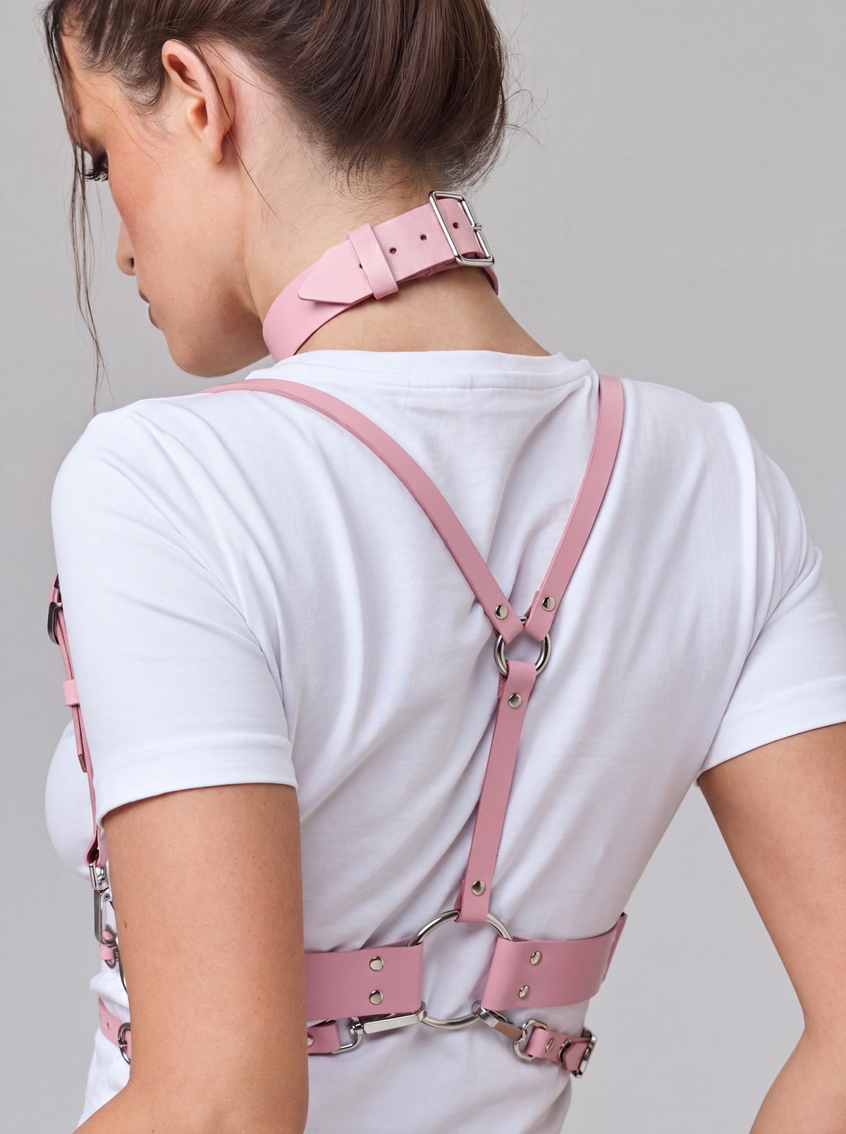 Harp Choker Pink