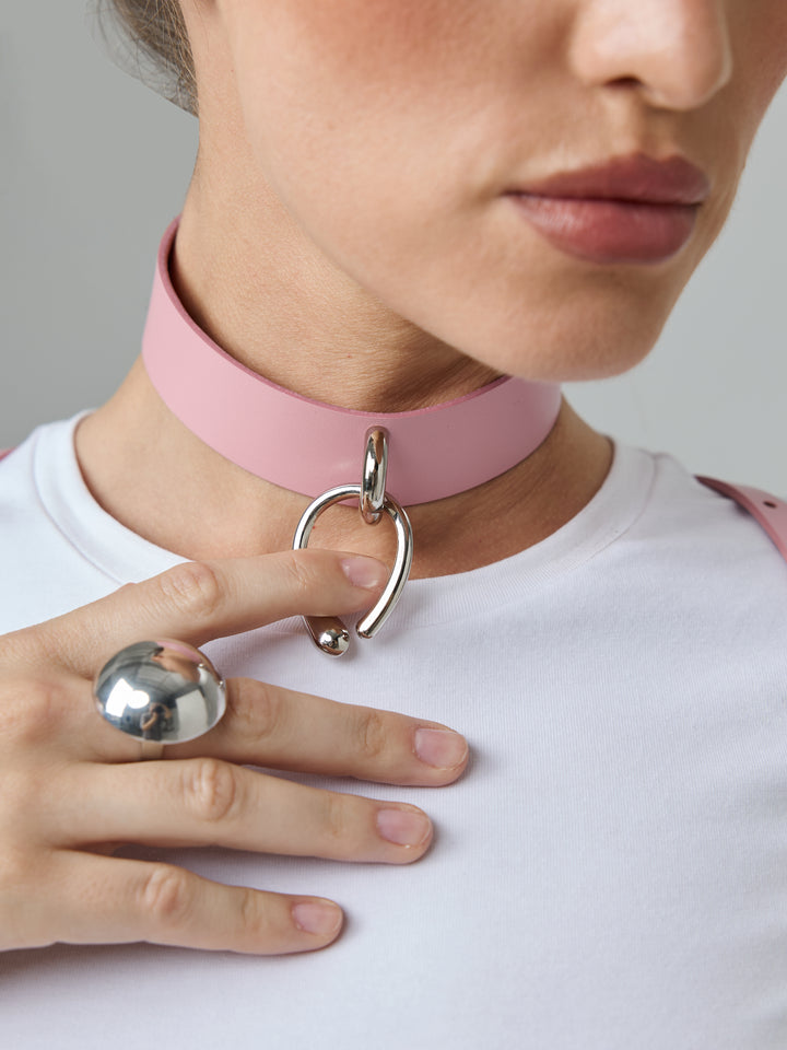 Harp Choker Pink