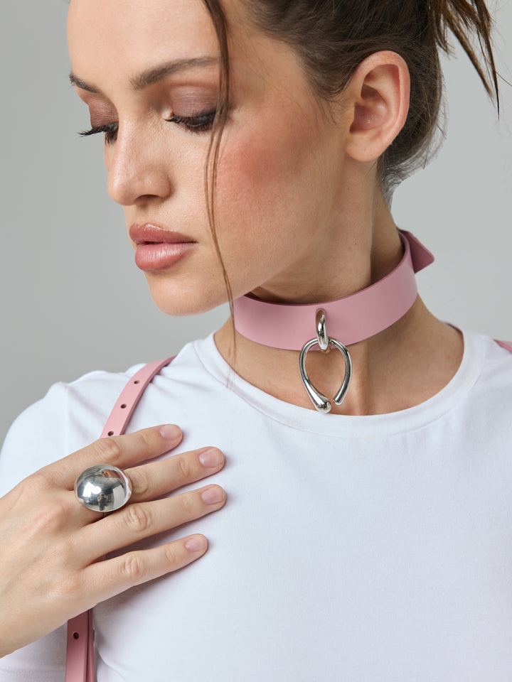 Harp Choker Pink