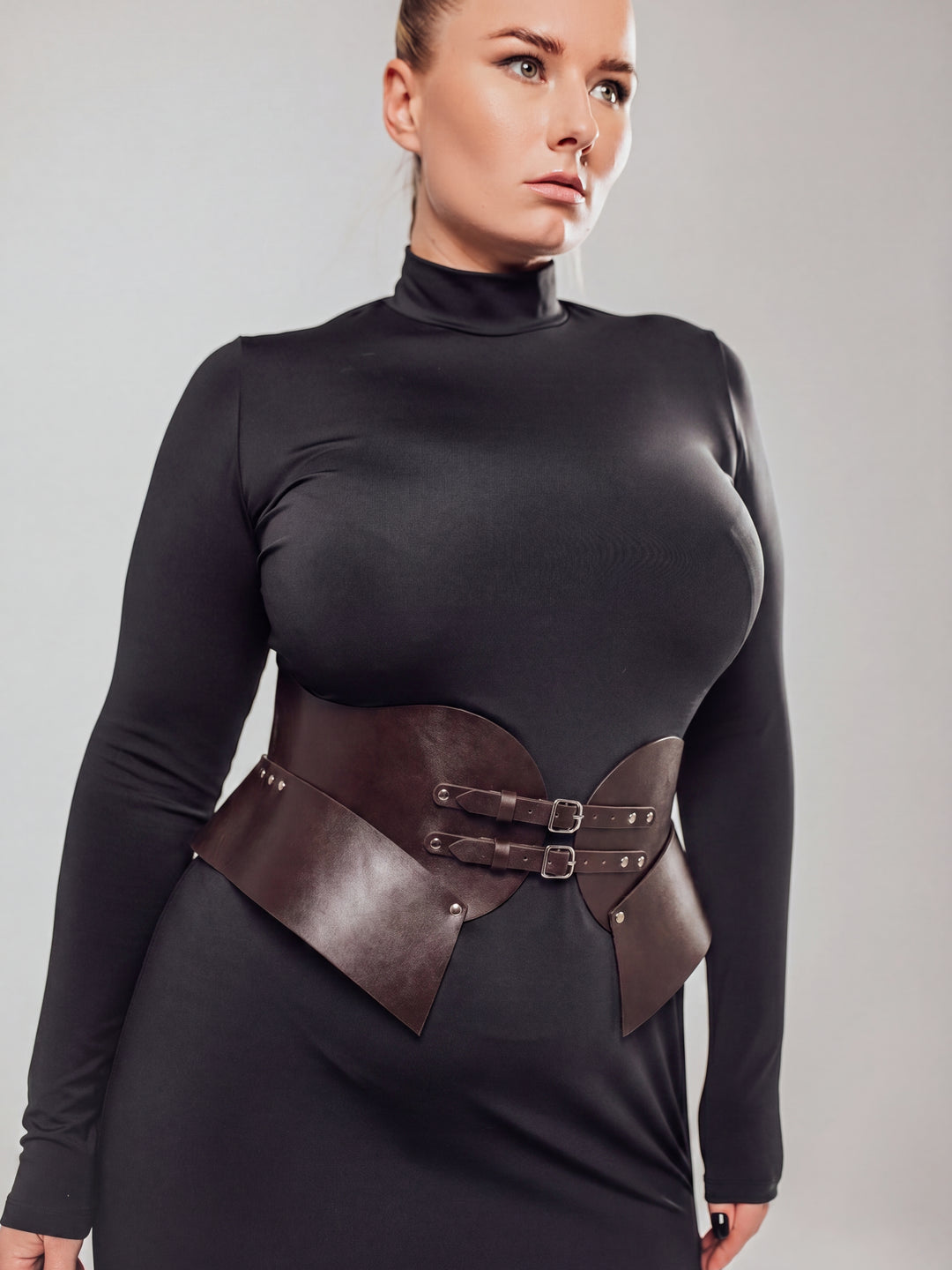 Wasp Corset Belt Brown