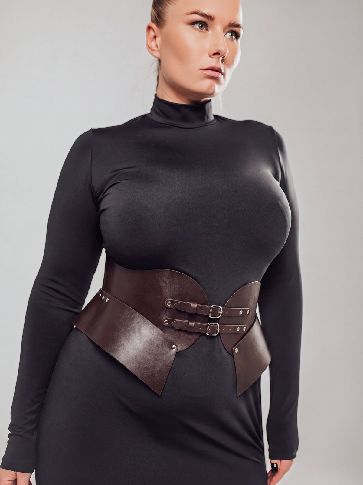 Wasp Corset Belt Brown